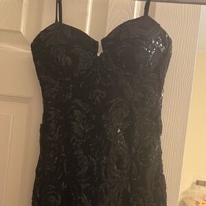 Elegant Black Lace Dress